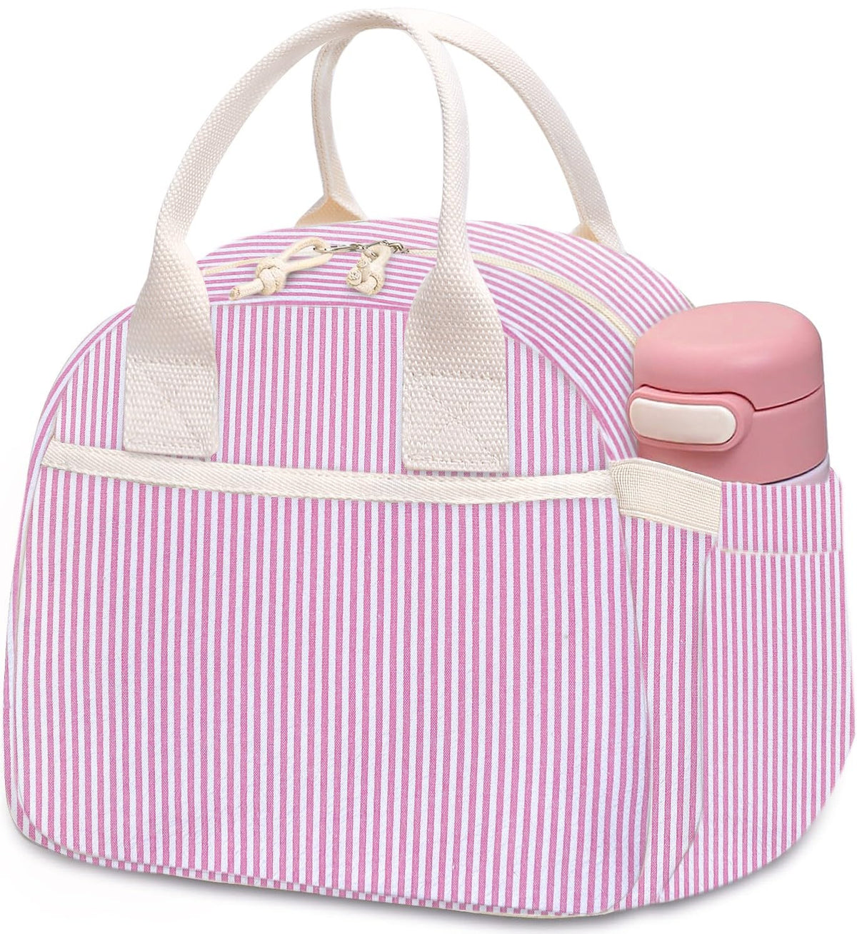 Carry bloom Lunch Box for Women, Insulated Lunch Bag Cute Corduroy Lunchbox