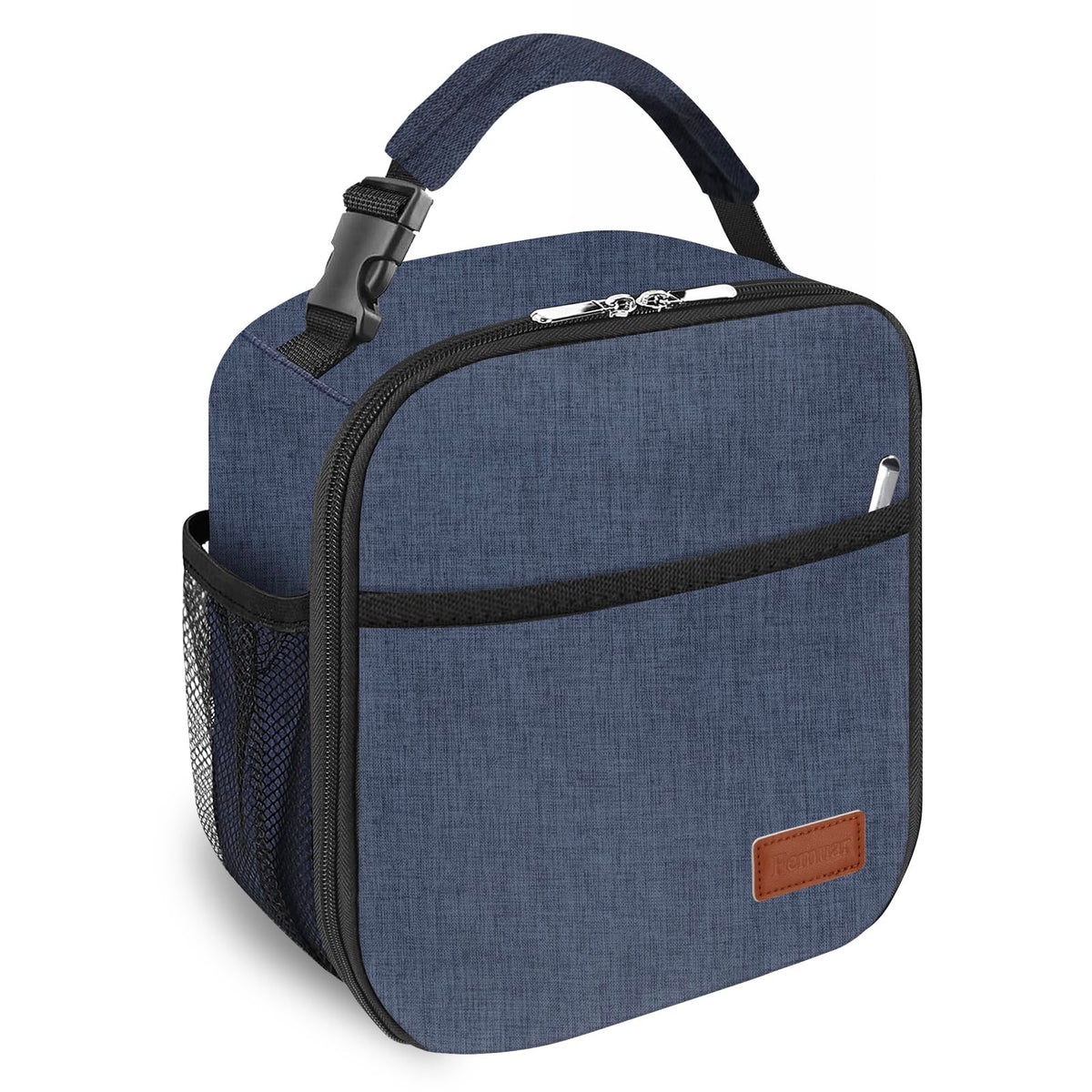 Femuar Lunch Box for Men Women Adults, Small Lunchbox for Work Picnic - Reusable Lunch bag Portable Lunch tote, Black