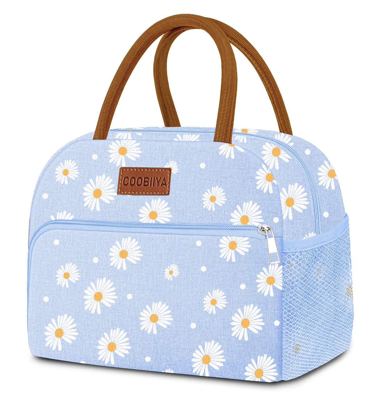 Coobiiya Lunch Box Lunch Bag for Women Men,Reusable Cute Lunch Pail bag,Leakproof,Insulated LunchBox Tote Compact 10L, Cooler Lunch Container for Work Travel Office (Black)