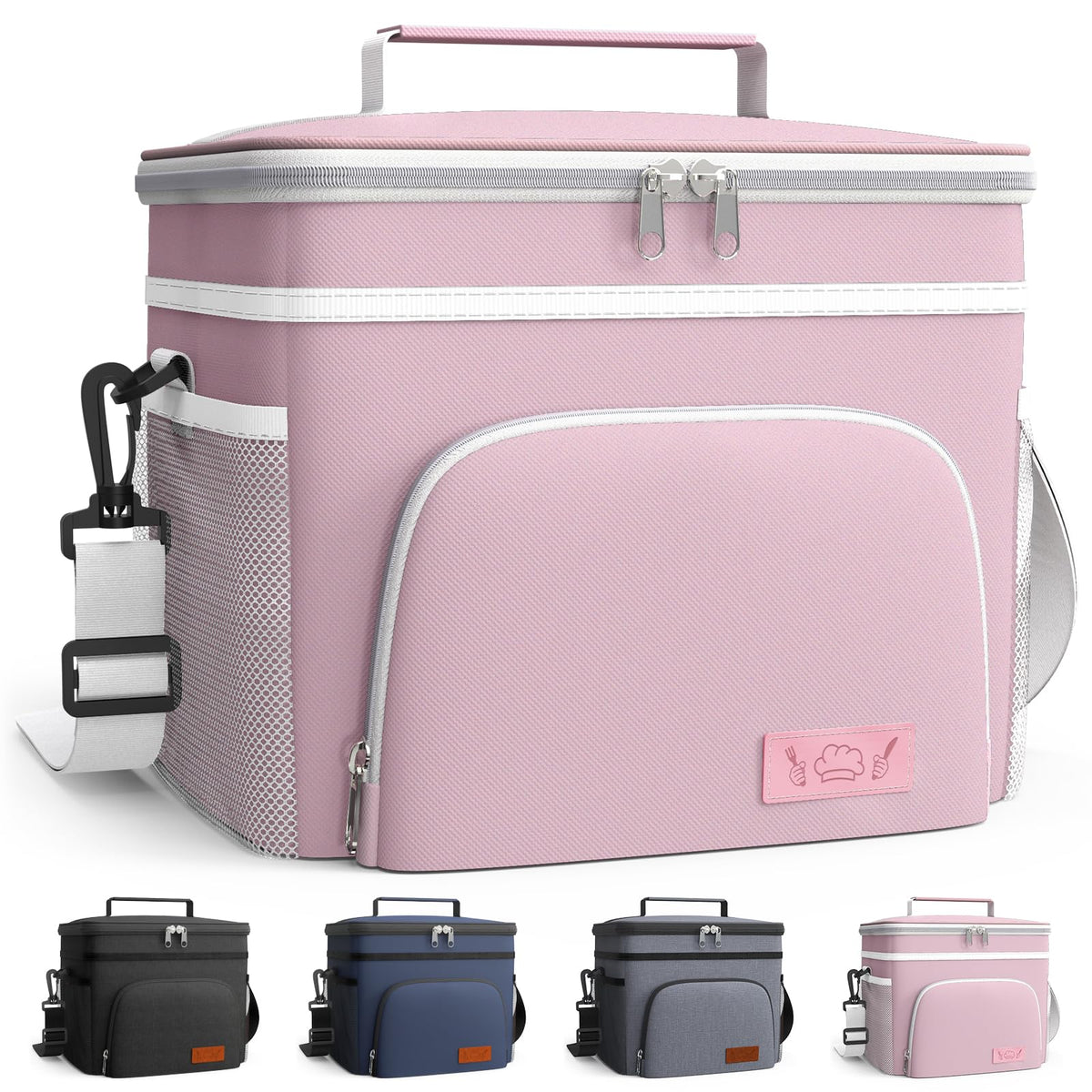 HOTOR Insulated Lunch Box Men Women Leak-Proof Cooler Lunch Bag 15L