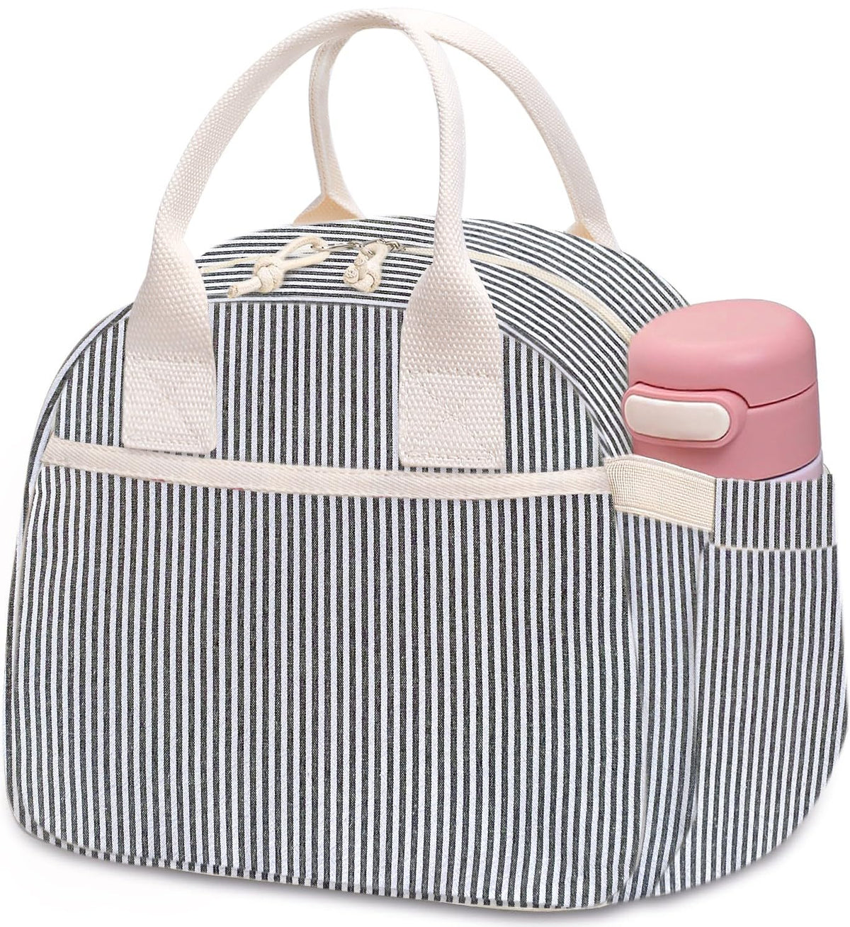 Carry bloom Lunch Box for Women, Insulated Lunch Bag Cute Corduroy Lunchbox