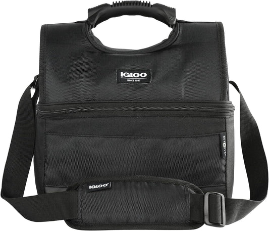 Igloo Gripper Soft Sided Cooler Bag | Insulated Dual Compartment Lunch Cooler
