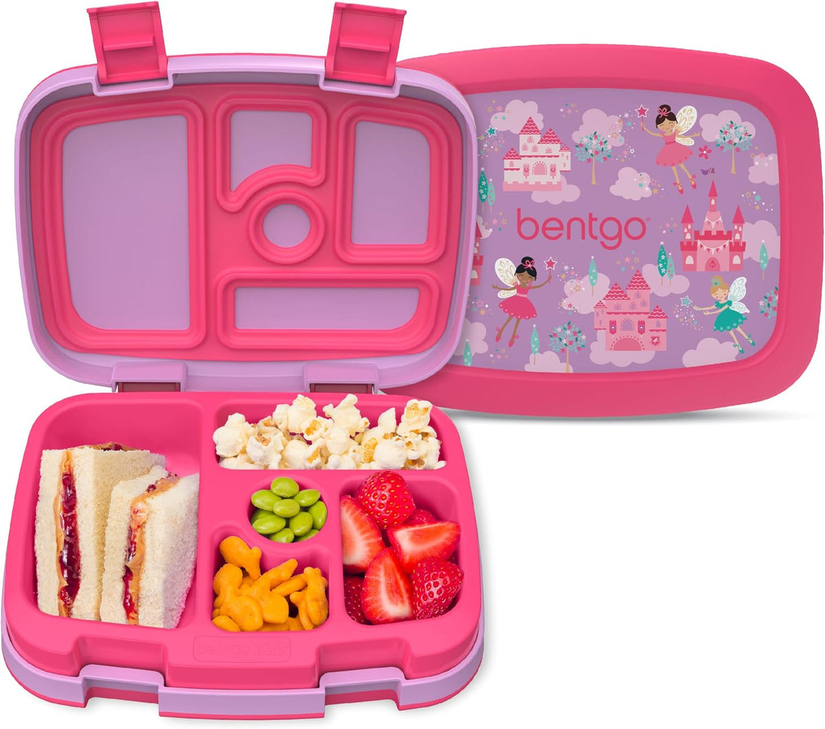 Bentgo Kids Prints Leak-Proof 5-Compartment Bento-Style Kids Lunch Box