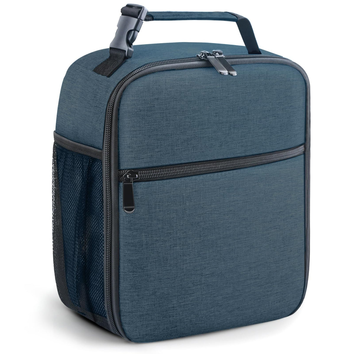 Lunch Bag for Men/Women, Reusable Lunchbox for Adult, Small Insulated Lunch box, Lunch Tote Bag for Office, Work, Picnic - Grey