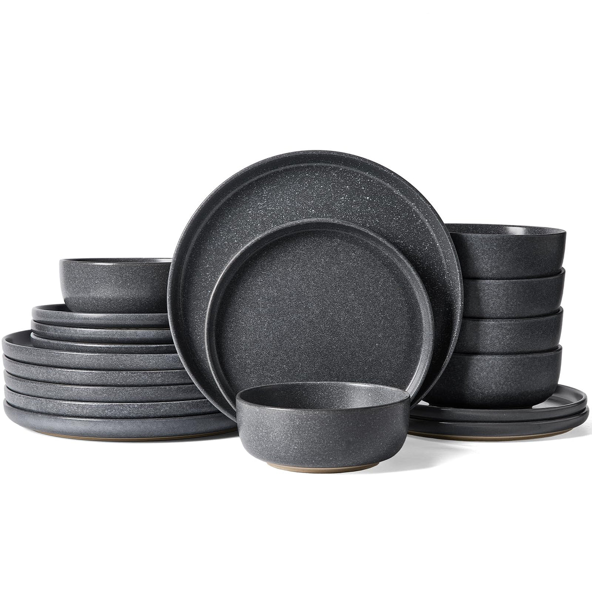 Famiware Milkyway 12-Piece Stoneware Dinnerware Set, White