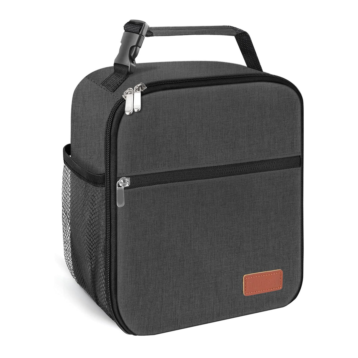Lunch Box for Men & Women Durable Lunch Bag for Work & Adults Reusable Insulated Small Lunchbox Black