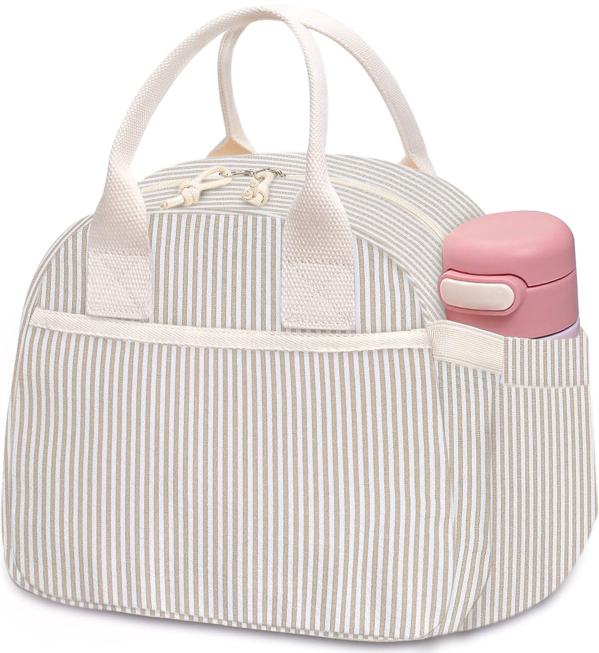 Carry bloom Lunch Box for Women, Insulated Lunch Bag Cute Corduroy Lunchbox