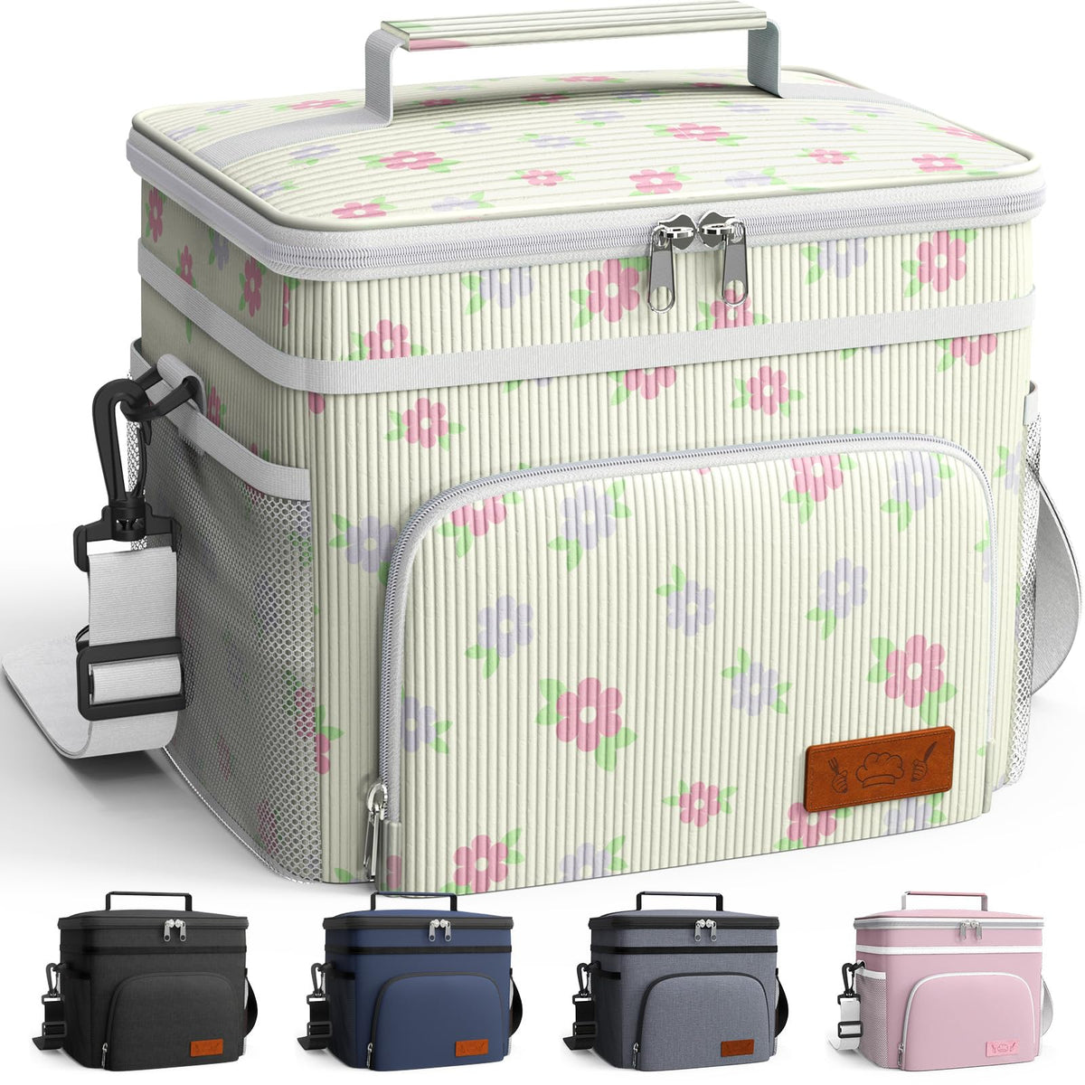 HOTOR Insulated Lunch Box Men Women Leak-Proof Cooler Lunch Bag 15L
