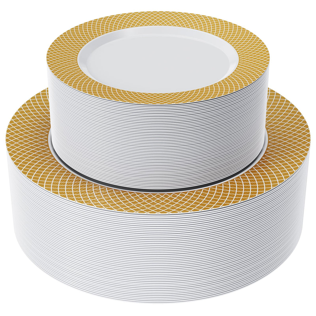 FOCUSLINE 175 Pieces Gold Dinnerware Set for 25 Guests