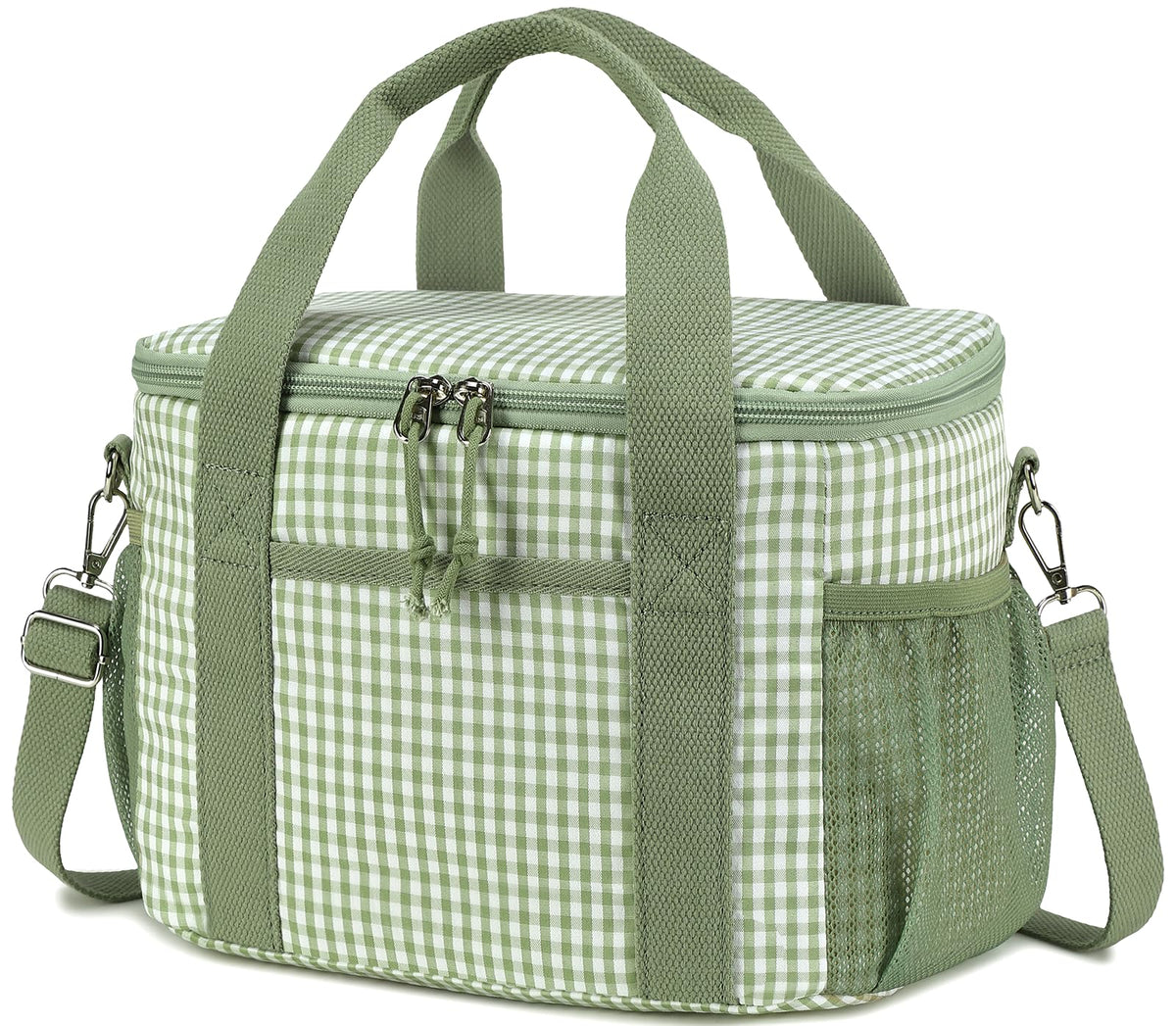 BTOOP Insulated Lunch Box for Women, Cute Leakproof Lunch Tote, Large Capacity Aesthetic Lunch Bag Girls with Shoulder Strap for Work, School, Picnic Pink Bow Floral