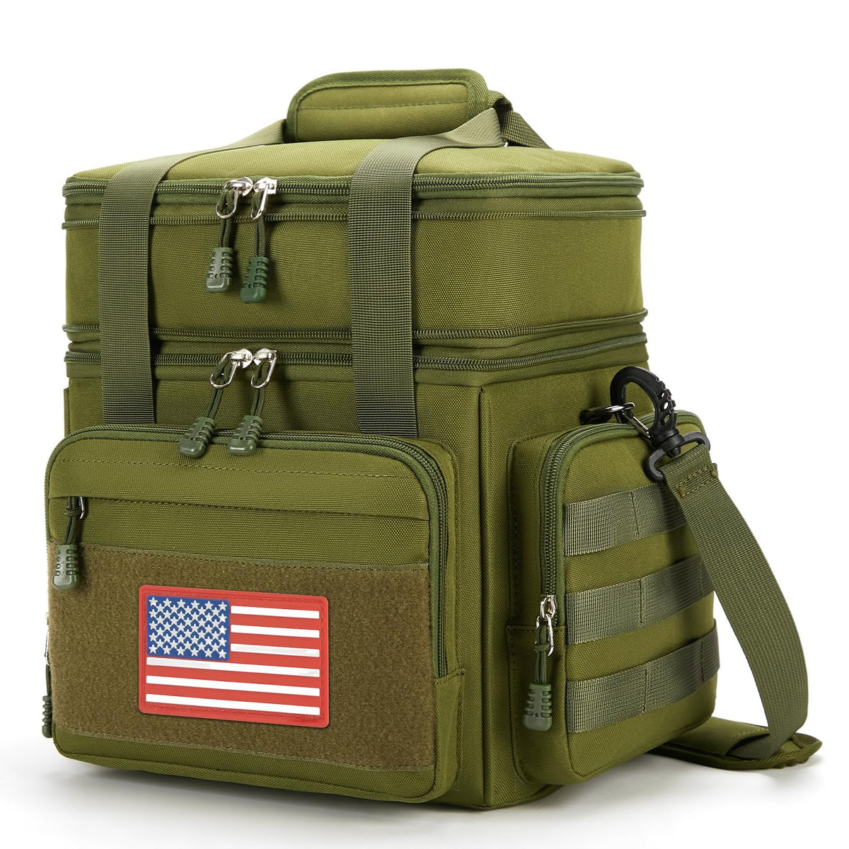 Gafetrey Tactical Lunch Box for Men - Large Lunch Bag Double Deck
