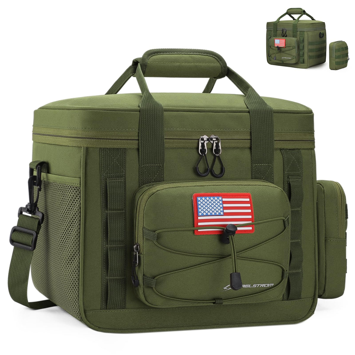 Maelstrom Tactical Lunch Box for Men, Cooler Bag with Detachable MOLLE Bag