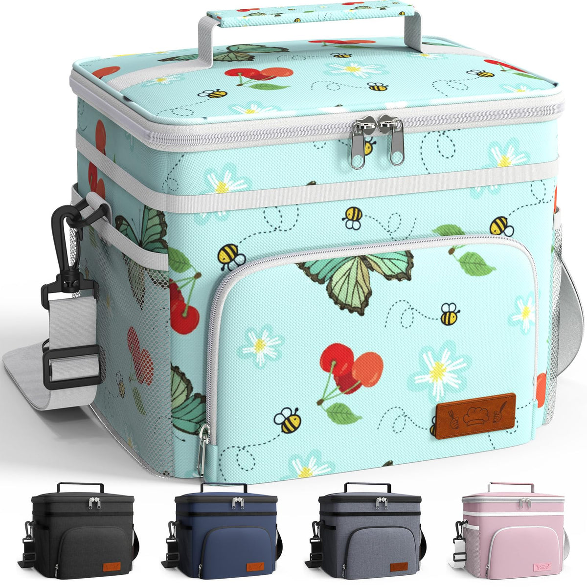 HOTOR Insulated Lunch Box Men Women Leak-Proof Cooler Lunch Bag 15L