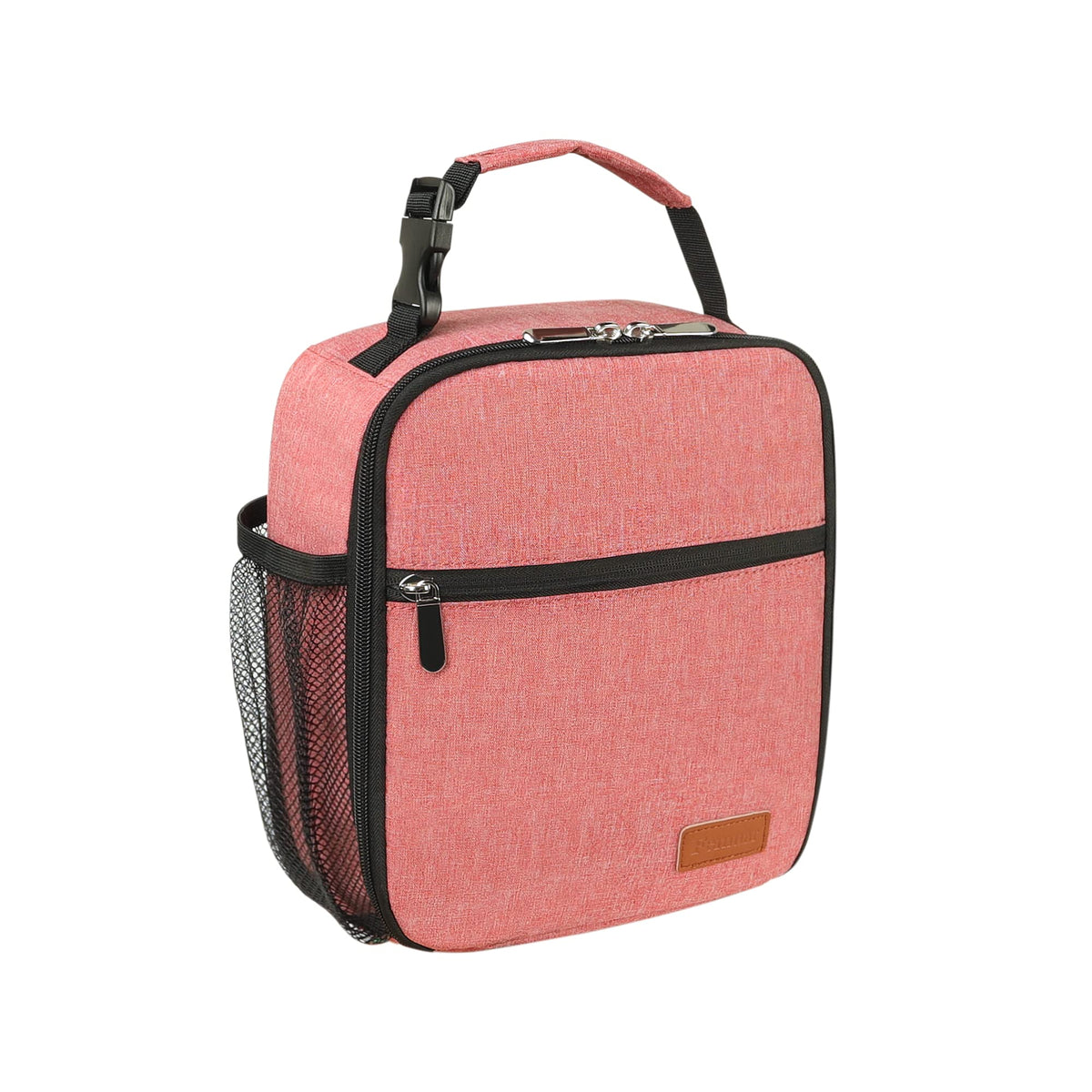 Femuar Lunch bag for Men Women Adults Small for Office Work Picnic - Reusable Portable Lunchbag, Black