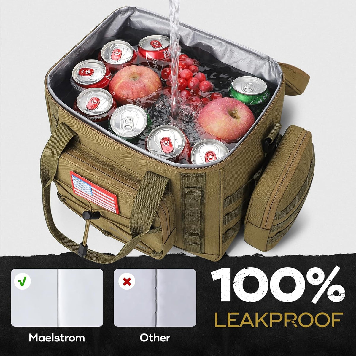 Maelstrom Tactical Lunch Box for Men, Cooler Bag with Detachable MOLLE Bag