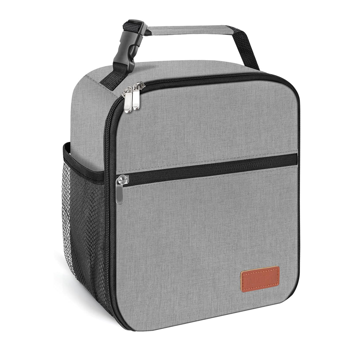 Lunch Box for Men & Women Durable Lunch Bag for Work & Adults Reusable Insulated Small Lunchbox Black
