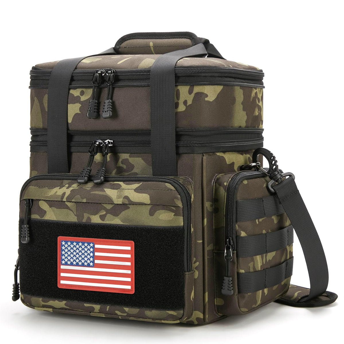 Gafetrey Tactical Lunch Box for Men - Large Lunch Bag Double Deck