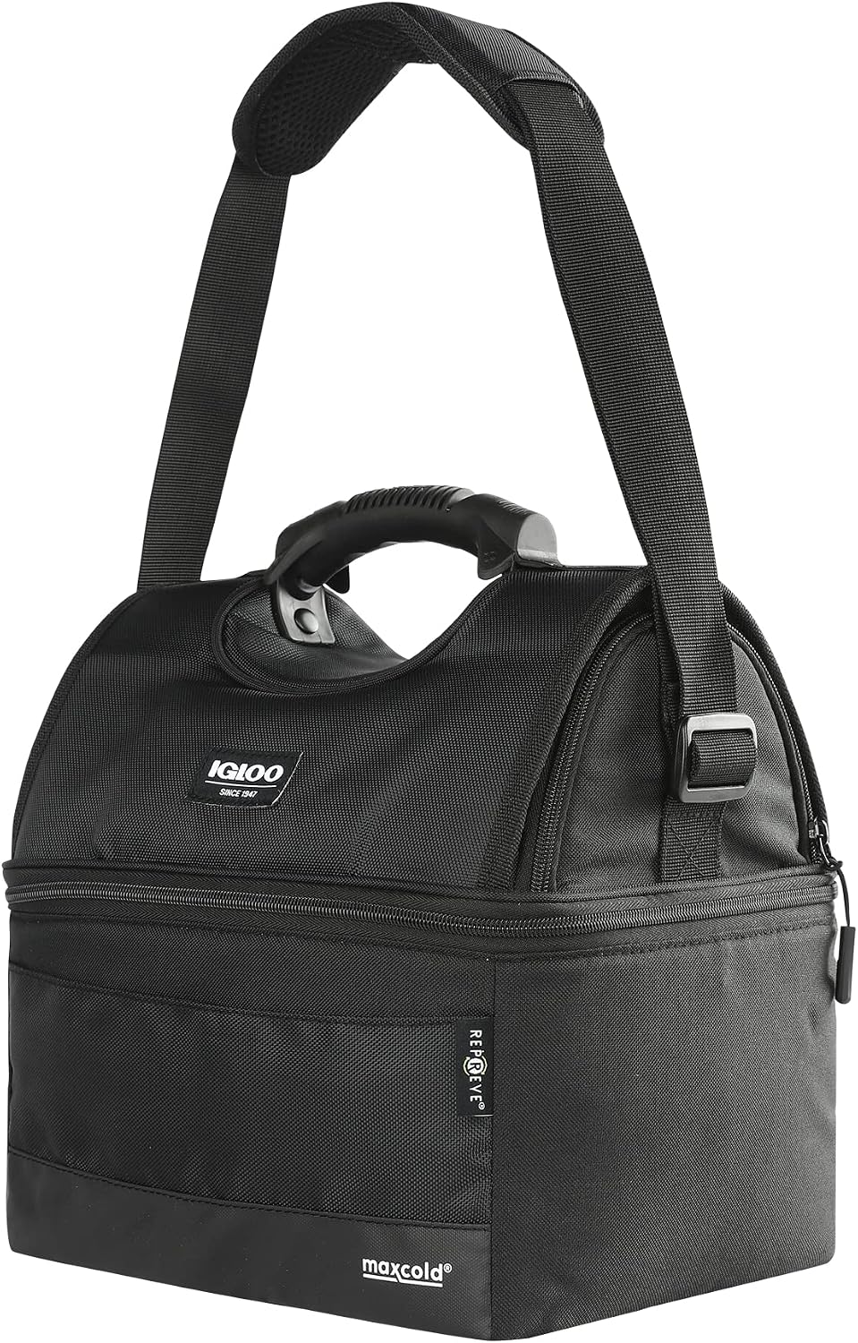 Igloo Gripper Soft Sided Cooler Bag | Insulated Dual Compartment Lunch Cooler