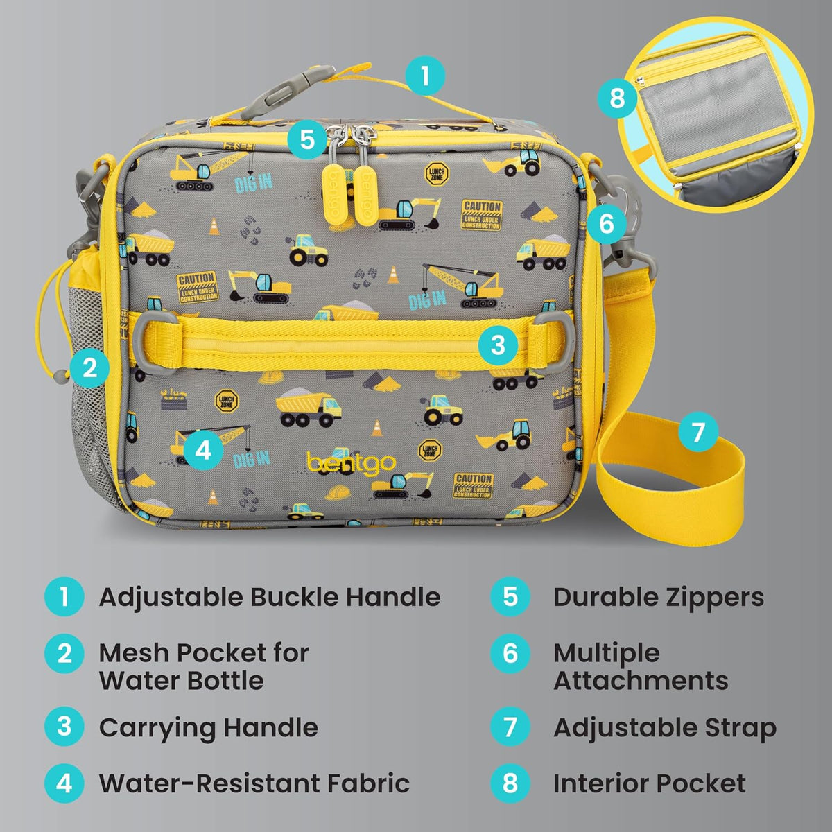 Bentgo Kids Prints Double-Insulated Reusable Lunch Bag