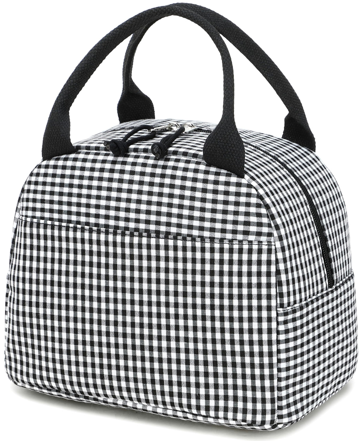 Bluboon Lunch Box for Women Cute Lunch Bag Reusable Insulated Lunch Bags Large Capacity Lunchbox Cooler for Work Picnic or Travel Gifts (A Sage Green White Stripes, 10 x 7.5 x 8 inches)