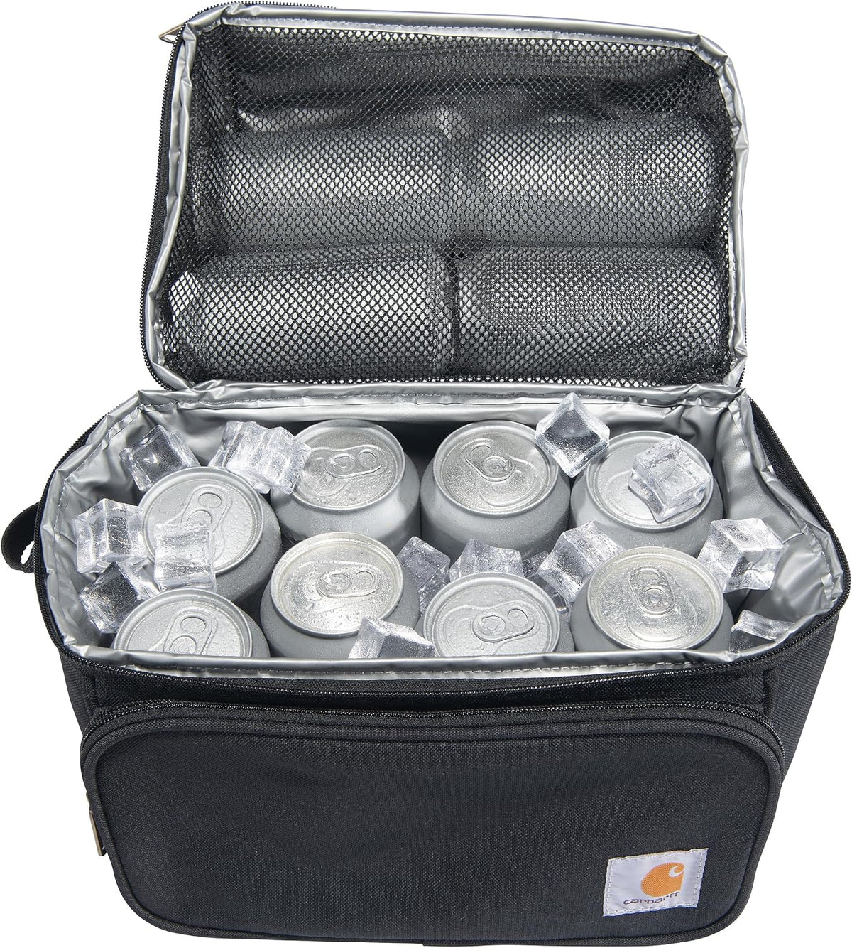 Carhartt Camping Cooler, Worksite Lunch Box, Soft Shell Lunch Bag for Construction Sites, Work and Everyday Use, Black