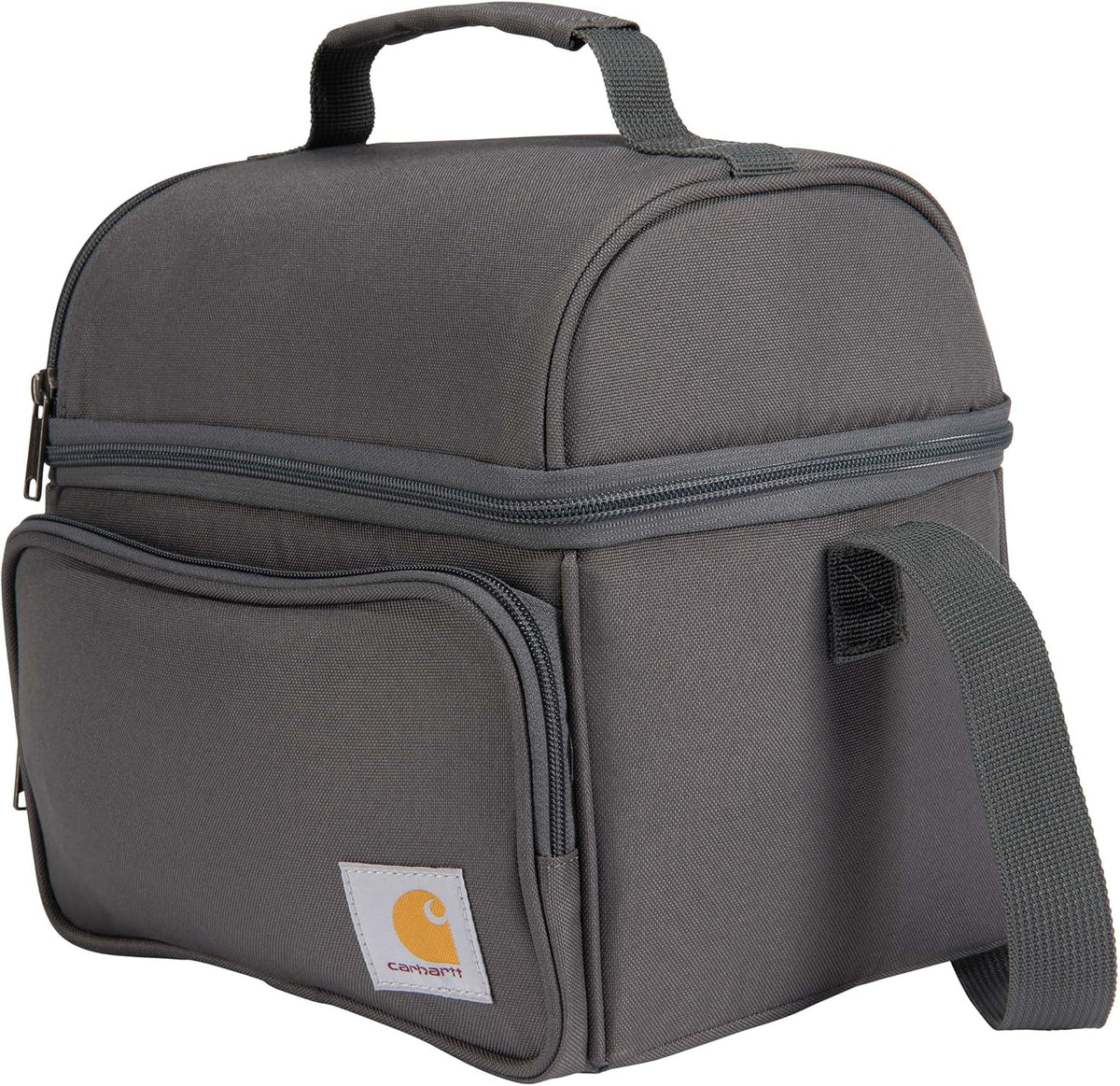 Carhartt Camping Cooler, Worksite Lunchbox, Soft Shell Lunch Bag for Construction Sites, Work and Everyday Use, Gray