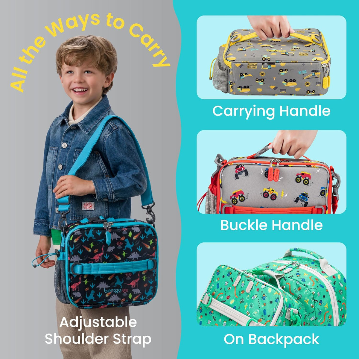 Bentgo Kids Prints Double-Insulated Reusable Lunch Bag