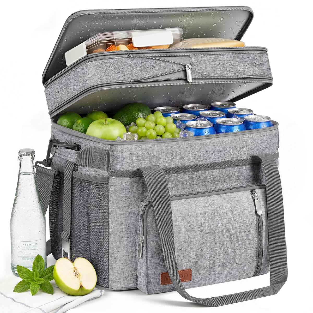 MIYCOO Lunch Bag & Lunch Box for Men Women, Double Deck & Leakproof