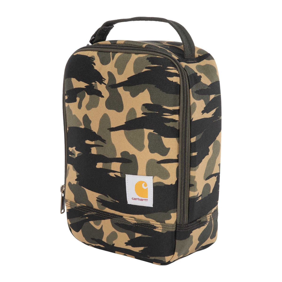 Carhartt Insulated Lunch Cooler For Men and Women, Fully Insulated Lunch Pale for Everyday Use, 4 Can (Black)