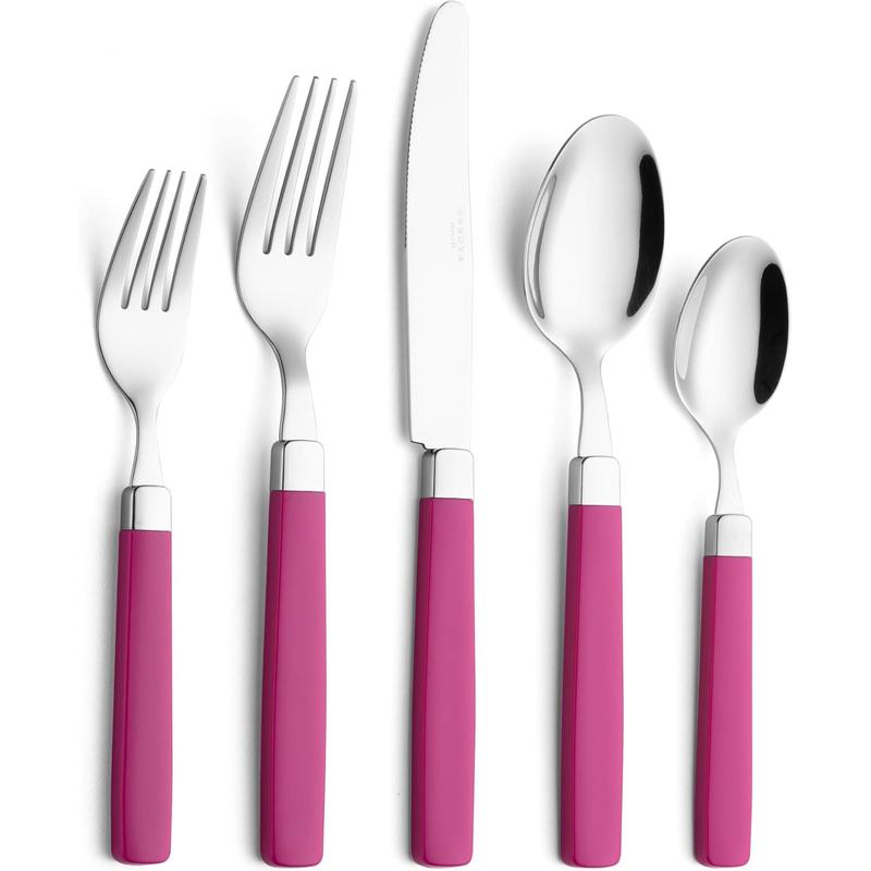 Silverware Set Stainless Steel Colorful Tableware Kitchen Flatware Set Utensils, Includes Dinner , Forks, Spoons & Dessert Spoons (Turquoise, 16 count)