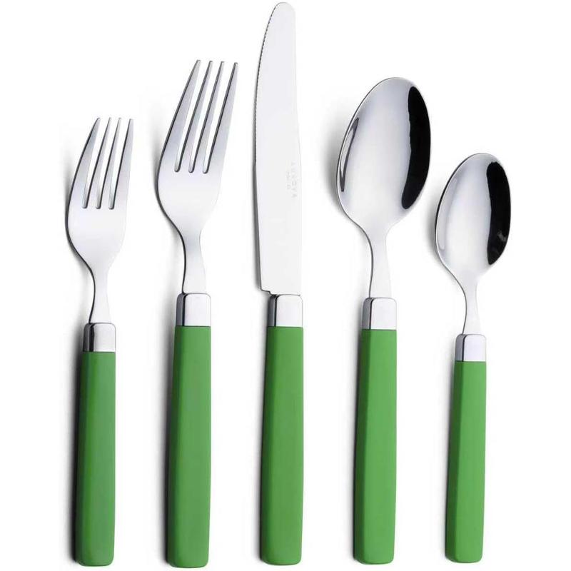 Silverware Set Stainless Steel Colorful Tableware Kitchen Flatware Set Utensils, Includes Dinner , Forks, Spoons & Dessert Spoons (Turquoise, 16 count)
