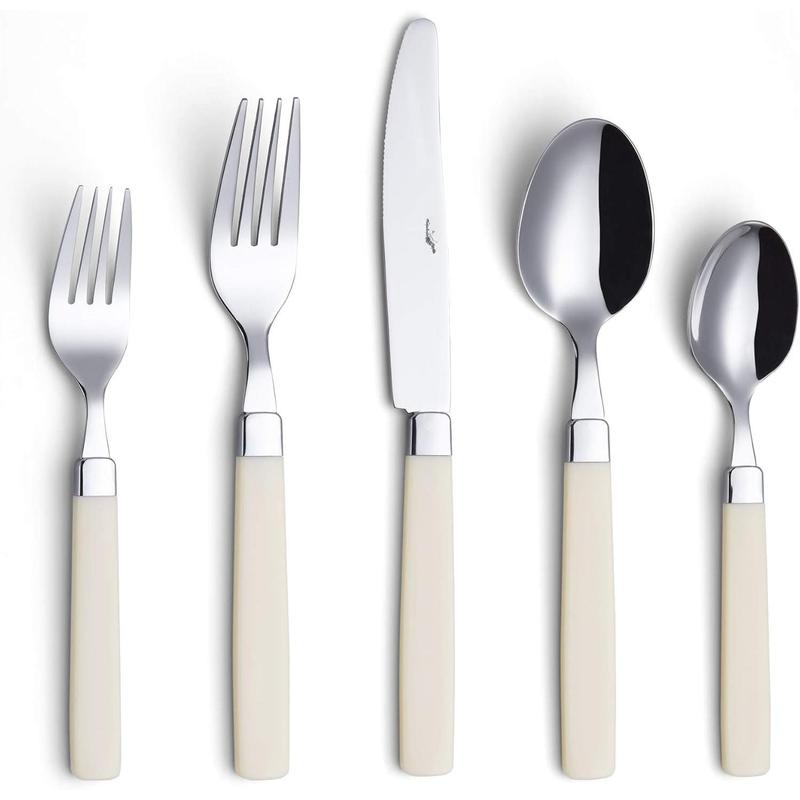 Silverware Set Stainless Steel Colorful Tableware Kitchen Flatware Set Utensils, Includes Dinner , Forks, Spoons & Dessert Spoons (Turquoise, 16 count)