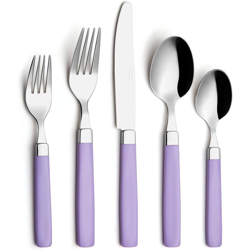 Silverware Set Stainless Steel Colorful Tableware Kitchen Flatware Set Utensils, Includes Dinner , Forks, Spoons & Dessert Spoons (Turquoise, 16 count)